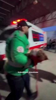 A number of martyrs and injured individuals, including children, arrived at Al-Shifa Hospital in Gaza City following an 